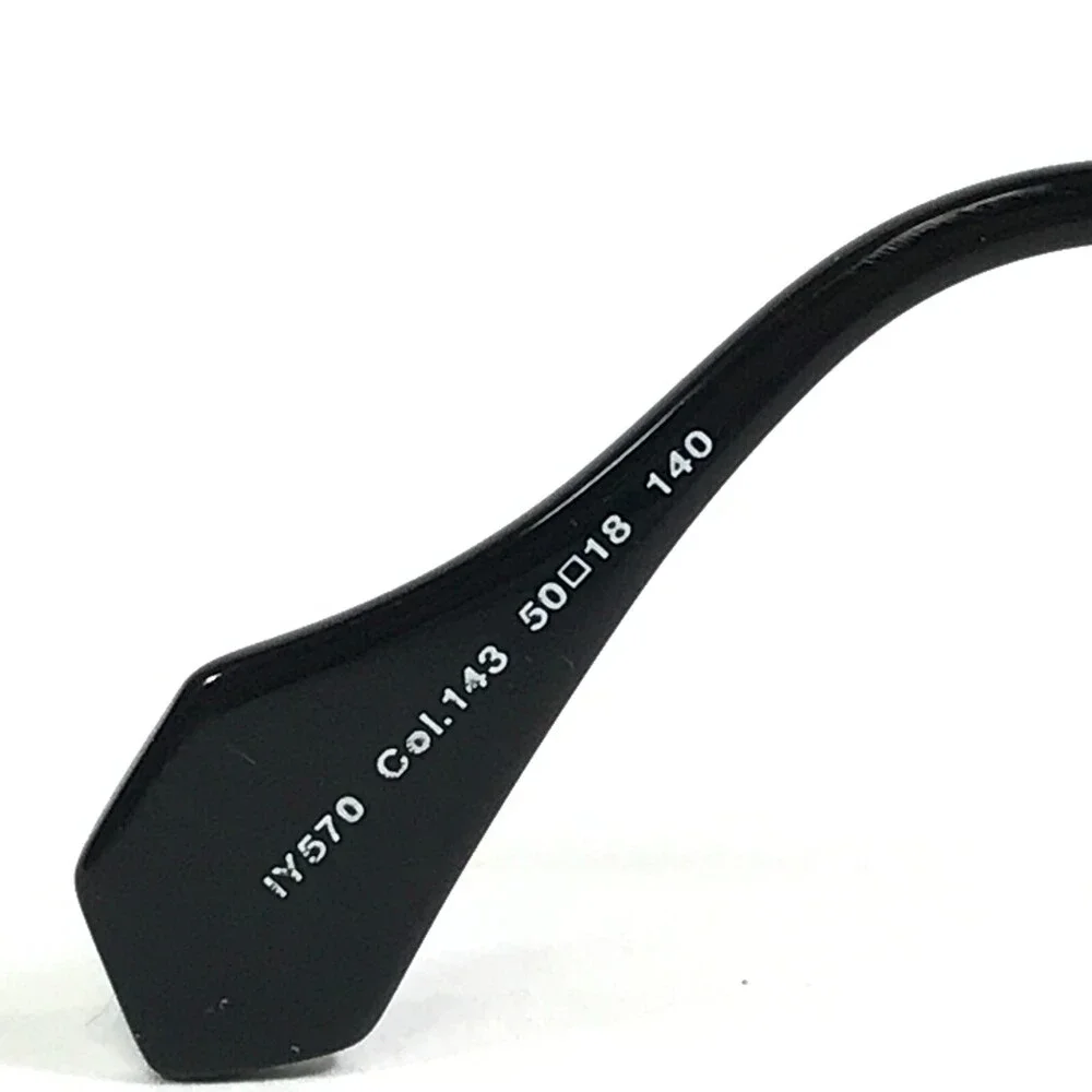 Iyoko-Inyake Eyeglasses Frames IY570 Col.143 Black White Rectangular 50-18-140